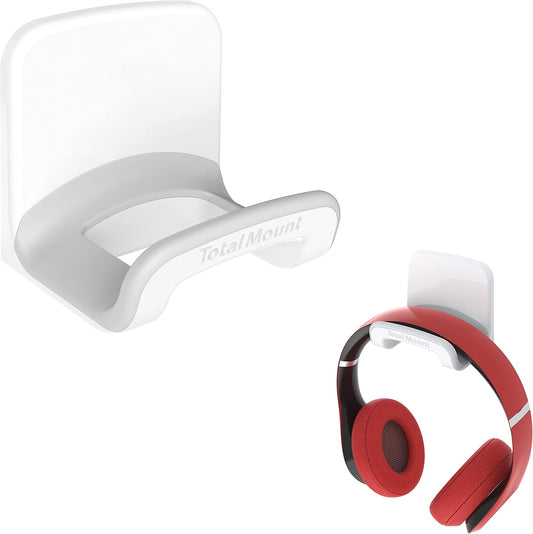 Headphone Holder – Includes Removable Adhesive Strips (White)